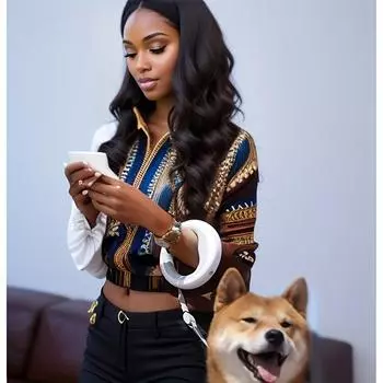 Телескопический поводок для собак 1 шт. класса люкс для средних и крупных пород — носимый, регулируемая длина, обеспечивает безопасные прогулки One Size Fits All