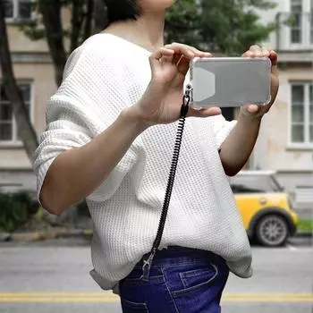 Телескопический противоугонный пружинный шнурок для запястья, прокладка для шнурка для телефона, страховочный трос для аксессуаров для мобильных телефонов, ремешок для шнурка для телефона