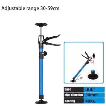 Телескопический ручной домкрат, опорный стержень, универсальный стальной опорный стержень, опорный стержень для подъема шкафа, регулируемый кронштейн для ручных работ синий