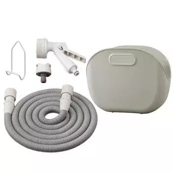 Телескопический шланг IRIS OHYAMA, до 7 м, в комплект входит удобный футляр для хранения, легкий, компактный, многофункциональная насадка, светло-серая катушка для шланга SHP-7