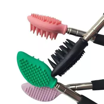 Телескопический скребок для спины, чесалка, массажер для спины, выдвижной телескопический скребок для спины, инструменты для массажа и лечения зуда и здоровья чёрный