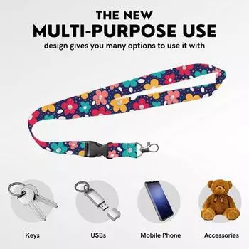 Телескопический слинг для удостоверения личности, выдвижная катушка со шнурком с цветочным принтом, удобная пряжка, слайдер, открытый держатель для удостоверения личности, зажим для школьных принадлежностей леопардовый