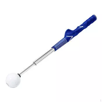 Телескопический тренировочный стержень для гольфа, выравнивание, баланс, сила, разминка, рукоятка для игры в помещении, синий