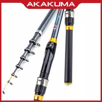 Телескопическое удилище с мягким хвостом, длиной 1,5–3 метра, легкое и идеально подходит для ловли на дальних дистанциях. 1.5 m