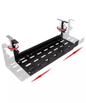 Телескопическое устройство для хранения кабеля ENOKAWA XL Width с вращающимся шнуром, без сверления отверстий для прокладки кабеля, легко изготавливается из кабеля, японский вариант чёрный