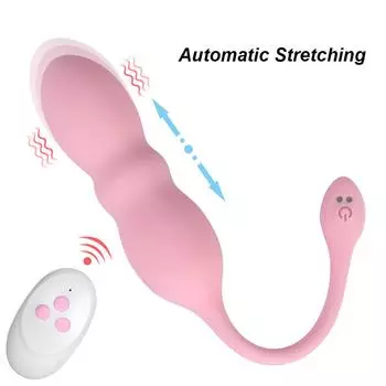 Телескопическое вибрационное яйцо для точки G, вагинальный массажер с дистанционным управлением, прыгающее яйцо, секс-шоп, секс-игрушка для женщин, вибратор для трусиков, эротическая игрушка