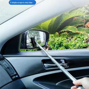 Телескопическое зеркало заднего вида и стеклоочиститель для автомобилей