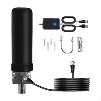 Телевизионная антенна наружный усилитель кабель длина 10 м сопротивление 75 Ом усилитель для внутреннего дома