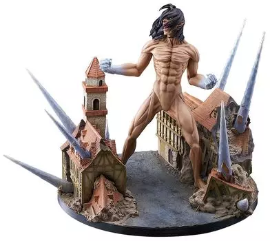 Телевизионное аниме по Jaeger Attack on Titan Пластиковая окрашенная готовая фигурка Attack Titan Eren ver. Осуждение