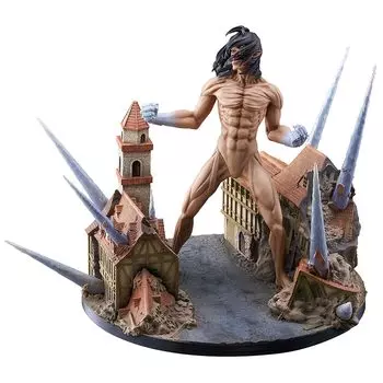Телевизионное аниме по Jaeger Attack on Titan Пластиковая окрашенная готовая фигурка Attack Titan Eren ver. Осуждение
