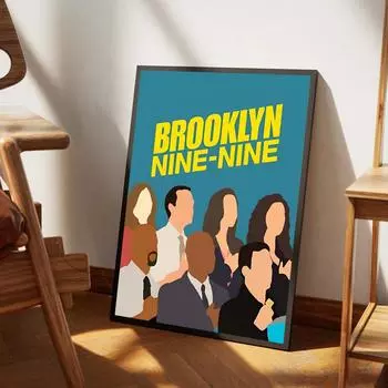 Телевизионный фильм «Бруклин 9-9» Наклейки-постеры Белая книга Наклейка DIY Room Bar Cafe Posters Wall Stickers 21cm30cm NoFrame