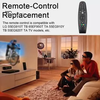 Телевизионный пульт дистанционного управления, высокая чувствительность, работа от батареи, стабильный сигнал, запасная часть пульта дистанционного управления для LG LF6300/UF770T/UG870T/UF850T чёрный