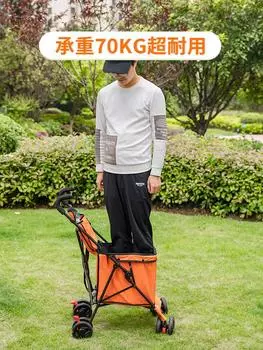 Тележка для домашних животных, собак, кошек, плюшевых игрушек, для прогулок, маленькая и средняя, портативная, многофункциональная, складная, простая, для путешествий, для улицы, для покупок