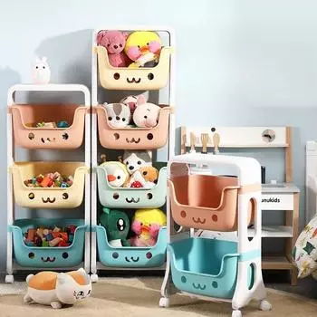 Тележка для хранения игрушек, книжная полка, стеллаж для закусок для детей, органайзер для хранения, аксессуары для ванной комнаты, органайзер для шкафа, кухонное хранение