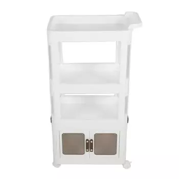 Тележка для хранения на колесах, многофункциональная, большая вместимость, портативная, мобильная, хозяйственная тележка для