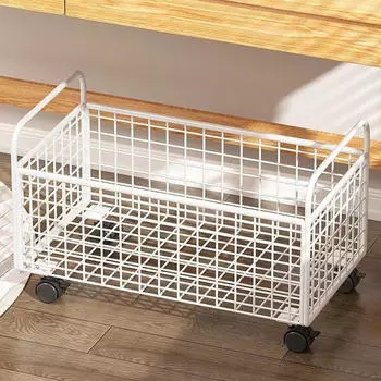 Тележка для книг на колесах, контейнер для хранения файлов, школьный портфель, ежедневные принадлежности S