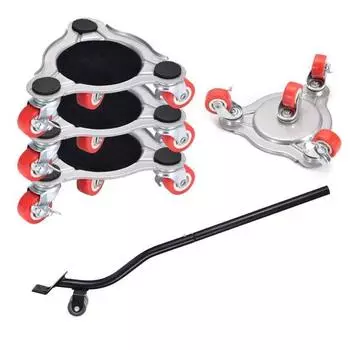 Тележка для перемещения мебели из стали с 4 колесами Грузоподъемность тележки для перемещения тяжелой мебели Рояльный стол Максимальная грузоподъемность 800 фунтов