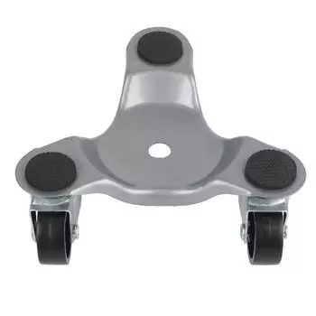 Тележка для перемещения мебели треугольная железная тележка для перемещения тяжелых предметов для шкафа 3 колеса мебельная тележка для перемещения колес Silver