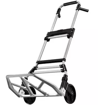 Тележка для переноски Dolly Hand Truck Большая грузоподъемность 150 кг Компактная складная для домашнего использования Коммерческое использование Предотвращение стихийных бедствий Перевозка багажа Рыбалка