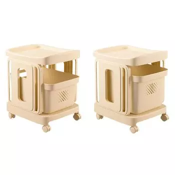 Тележка на колесах 2-х уровневая тележка на колесах для фермерского дома, офиса