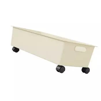 Тележка на колесиках под столом, прочная пластиковая, экономящая пространство, ручка, дизайн, тележка для хранения в офисе