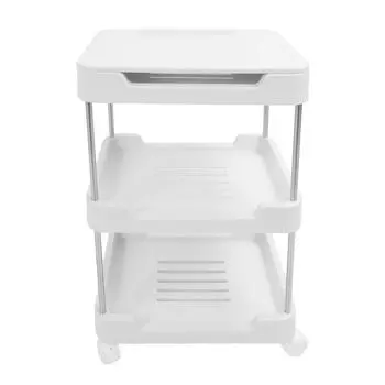 Тележка на колесиках со столешницей, многоярусная, многофункциональная, модная, на колесах, тележка для хранения вещей для жизни