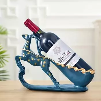 Тележка с оленем, изделия из смолы, стойка для красного вина, украшение гостиной, современное простое украшение для дома, статуэтки, скульптура