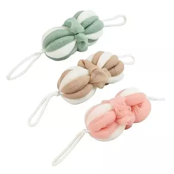 Тело 3-цветное вспененное с подвешиванием для взрослых, губка, набор, сетка, эластичная, моющаяся, приятная для кожи, веревка, для хранения, для детей,
