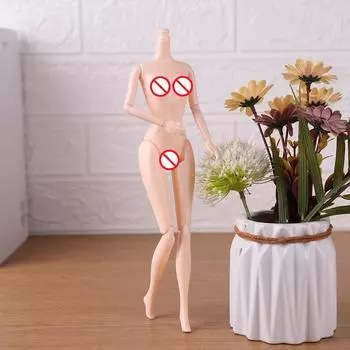 Тело куклы 27 см, 13 шарниров, для игрушки куклы BJD, кукла для торта с обнаженным телом (белый)