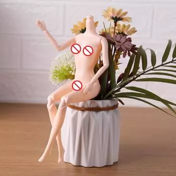 Тело куклы 27 см, 13 шарниров, для игрушки куклы BJD, кукла для торта с обнаженным телом (белый)