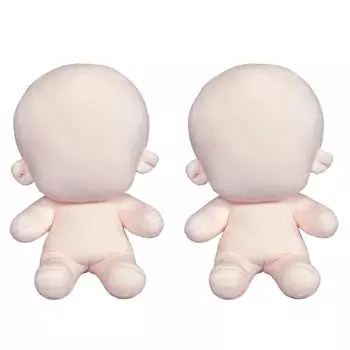 Тело куклы HAMILO, основное тело, мягкая игрушка для изготовления вручную, элементарный наряд, примерно 20 см, набор из 2 предметов (С частями скелета)