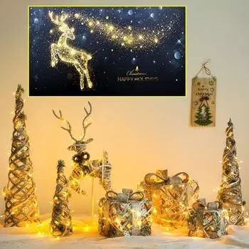 Тема Холст Картина Ремесла Личность Рождественская Фреска Домашний Бар Кафе Настенное Украшение Искусство Плакат Рождественское Украшение Без Рамки 20*40cm No Frame