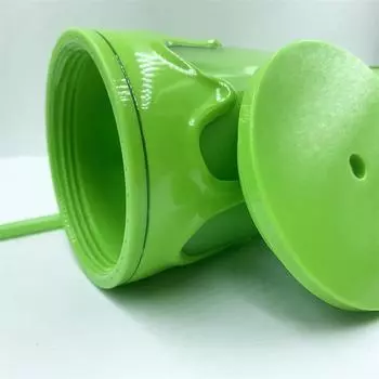 Тематическая кружка-непроливайка большой емкости из лавы, сопутствующие кухонные принадлежности для бара, лавовая кружка-непроливайка, герметичная, двухслойная, с трубочкой