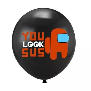 Тематическая вечеринка Набор принадлежностей для украшения дня рождения Баннер Воздушный шар Топпер для торта Black Balloon-1pcs