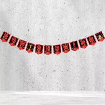 Тематический бумажный баннер для киновечеринки «С днем рождения», украшение для вечеринки по случаю Дня рождения, украшение для домашнего декора, украшение для детского душа, свадебная вечеринка, принадлежности