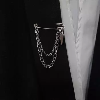 Темная брошь-кулон с кисточкой для мужчин и женщин, винтажные броши в стиле панк, готика, уличная одежда в стиле Харадзюку, ювелирные изделия S