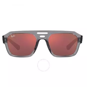 Темно-фиолетовые красные солнцезащитные очки унисекс Ray Ban Corrigan RB4397 6684D0 54