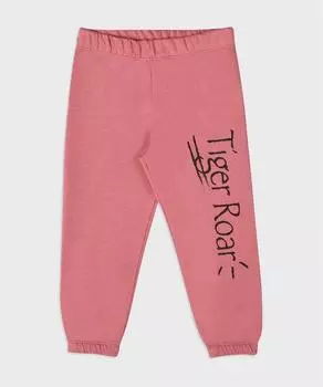 Темно-розовые брюки-джоггеры для девочек