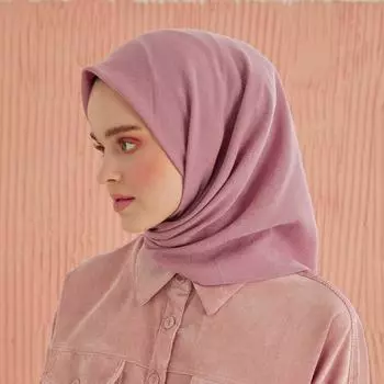 Темно-розовый хлопковый шарф Miray