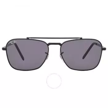 Темно-серые квадратные солнцезащитные очки унисекс Ray Ban New Caravan RB3636 002 B1 55