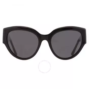 Темно-серые женские солнцезащитные очки Bvlgari «кошачий глаз» BV8258 552987 55