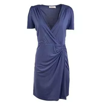 Темно-синее платье Kasandra с драпировкой Женское LA PETITE ETOILE S синий