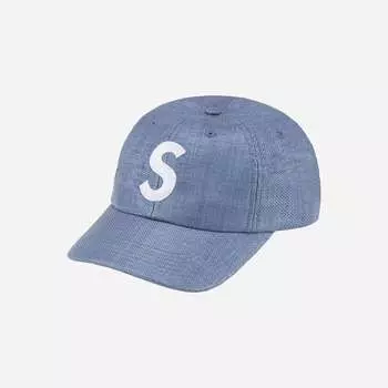 Темно-синие 6 вставок Supreme из рафии S с логотипом 22SS -