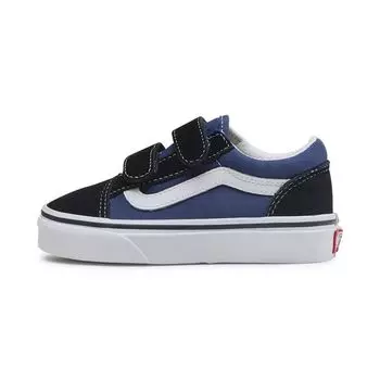 Темно-синие детские кроссовки Vans Old Skool V Kids Blue True-White VN000VHENWD 32.5