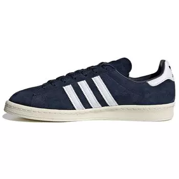 Темно-синие кроссовки унисекс adidas Campus 80s Collegiate Blue Cloud-White Off-White FX5440 38