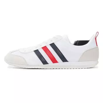 Темно-синие кроссовки унисекс adidas VS Jog Collegiate White Footwear-White Scarlet BB9678