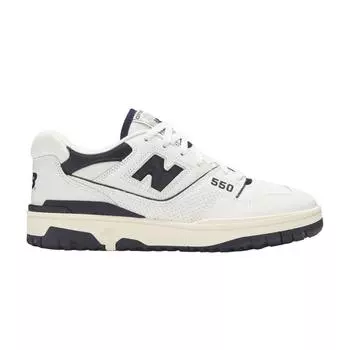 Темно-синие кроссовки унисекс New Balance Aim Leon Dore x 550 Сине-белые BB550ALF