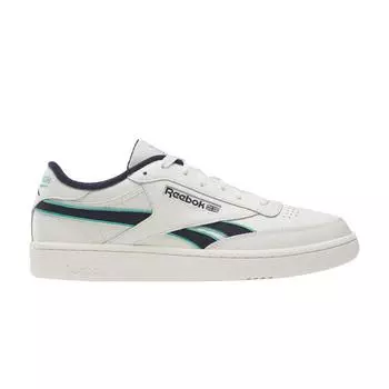 Темно-синие кроссовки унисекс Reebok Club C Revenge Chalk Vector кремовые Cyber-Mint 100033712 43