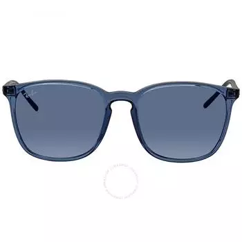 Темно-синие квадратные солнцезащитные очки унисекс Ray Ban RB4387 639980 56