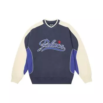 Темно-синие топы унисекс Palace Star Script Crew Синие P26CS006 XL